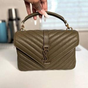 BRAND NEW- YSL Monogram Medium Collège Chain Bag in quilted leather